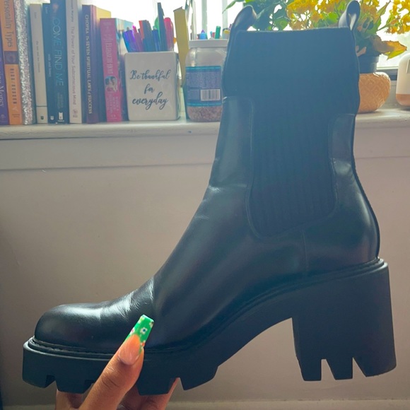 Zara platform boots